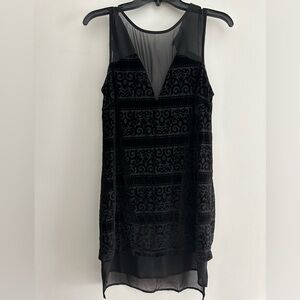 Astr Black Sheer Dress